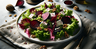 Дієтичний салат з буряком, горіхами та козячим сиром: корисно і недорого