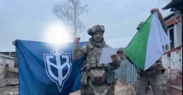 Второй населенный пункт за день: российские добровольцы подняли флаг в Козинке (фото)