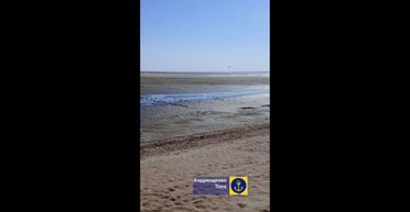 "Аномальное явление": Азовское море в Мариуполе на сотни метров отошло от берега (видео)