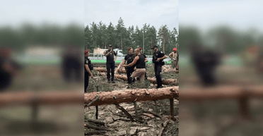 Виступав проти вирубки лісу: на Київщині поліція затримала ветерана з протезом, — соцмережі (відео)