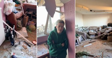"Шампанское уцелело, а моя менталка — нет": киевлянка показала видео попадания "Шахеда" в ее квартиру