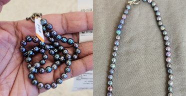 Жінка купила намисто за $10 і дізналася, що це справжні чорні перли (фото)