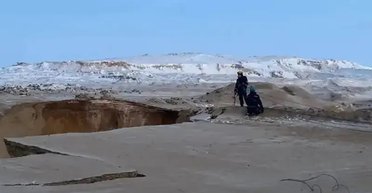 В Казахстане спустя полгода нашли провалившийся под землю автобус