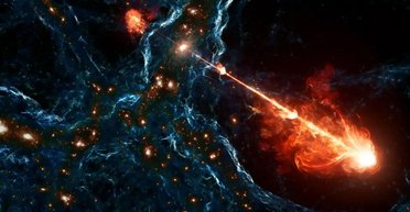 Астрономи вперше побачили, як чорна діра викидає плазму довжиною в 1 світловий рік (фото)