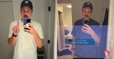 Чоловік заглянув за дзеркало у ванній і натрапив на "скарб"