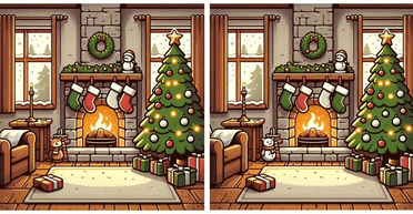 Багато хто здався: святкова головоломка, в якій потрібно знайти 5 відмінностей за 9 секунд