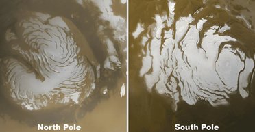 50-річну загадку Марса розкрито: що не так із полярним льодом на Червоній планеті (фото)