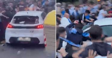 Наїхала на жінку і "почала нервувати": у Барселоні водійка влетіла у натовп (відео)