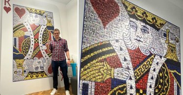 Высотой 2 метра: в Британии создана самая большая игральная карта и установлен мировой рекорд (фото)