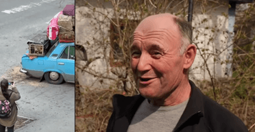 "Вся жизнь — в одном авто": куда переехал дедушка на стареньком "Жигуле", который заглох в Киеве