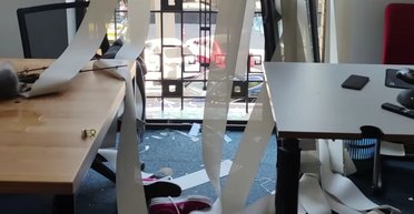Під час обстрілу Києва постраждав офіс "Української правди": що ще зазнало руйнувань (фото)