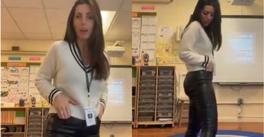 Вчителька прийшла на роботу в шкіряних штанях і спровокувала суперечку про "пристойність" (відео)