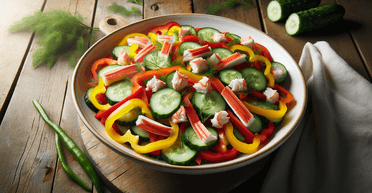 Салат із крабовими паличками без майонезу та яєць: покроковий рецепт