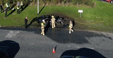 Новейший суперкар McLaren за $230 000 сгорел во время тест-драйва (видео)