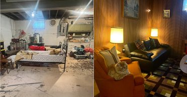 Подружжя за 4 дні переробило старий підвал 100-річного будинку: що в них вийшло (фото)