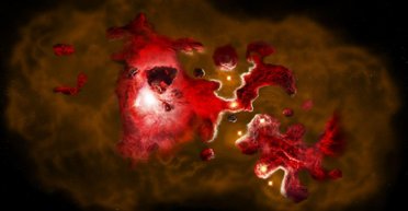 "Машина часу" виявила приховані структури в перших галактиках Всесвіту (фото)