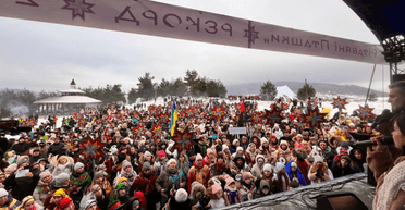 Новий рекорд: на Львівщині масово виконали колядку "Там во Бахмуті" (відео)