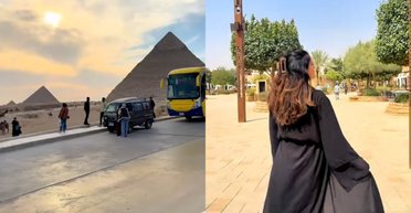 Туристка була приголомшена, дізнавшись, де насправді стоять піраміди Гізи (відео)