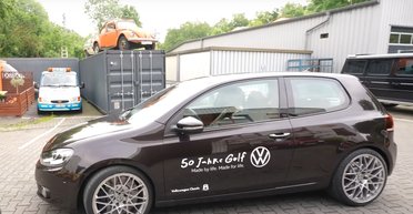 Волк в овечьей шкуре: в интернете показали секретный 460-сильный VW Golf 6 (видео)