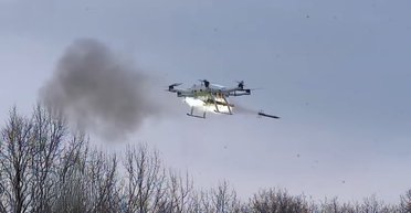 Дрон, що стріляє ракетами: в мережі показали випробування БПЛА IKA-ROCKET (відео)