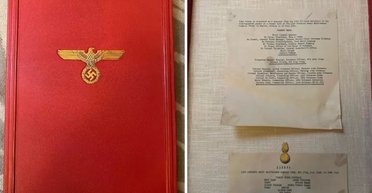 На чердаке дома в США нашли меню с нацистской символикой с капитуляционного банкета 1945 года