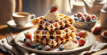 Ароматні сирні віденські вафлі: дуже смачний варіант сніданку