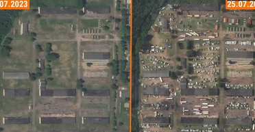 Близько 750 одиниць: журналісти порахували техніку в таборі ПВК "Вагнер" у Білорусі (фото)