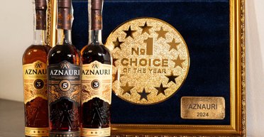 КОНЬЯК РОКУ 2024: AZNAURI отримав визнання на престижній премії "ВИБІР РОКУ"
