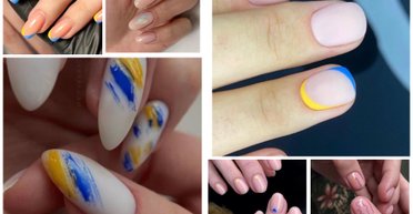 Патріотичний манікюр — яскраві ідеї синьо-жовтого манікюру, який матиме стильний вигляд