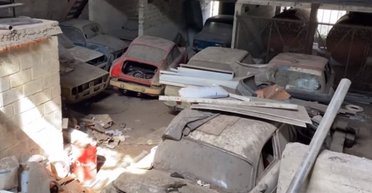 На заброшенной СТО обнаружена коллекция редких ретро-авто (видео)