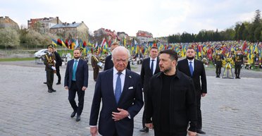 Король Швеции Карл XVI Густав впервые за 18 лет приехал в Украину (видео)