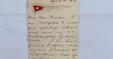 Лист пасажира "Титаніка", який вижив, було продано за рекордні $400 000 (фото)