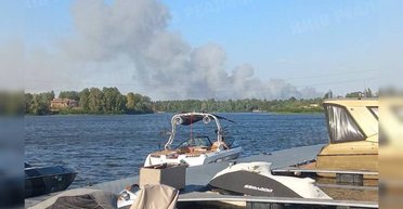 Дым видно из Киева: в районе Вышгорода масштабный пожар, может гореть лес, — соцсети (видео)
