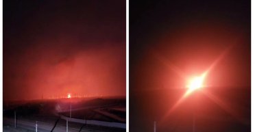 Начались отключения света: Алчевск на оккупированной Луганщине атаковали дроны, пылает подстанция (видео)