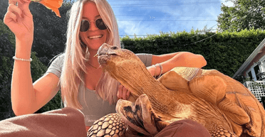 "Попросила у Санти": дівчина поділилася історією 22-річної дружби з черепахою (відео, фото)