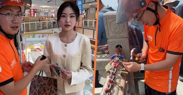 Китаянка найняла кур'єра, щоб той знищив "замок кохання": деталі