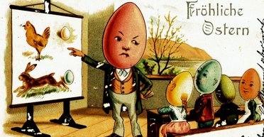 Зайцы с яйцами. Какими были пасхальные открытки сто лет назад