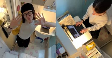 Дівчина переїхала в іншу країну і живе у квартирі площею 7 квадратних метрів