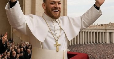 Повторил за Трампом: скандальный чемпион UFC МакГрегор выложил фото в образе Папы Римского