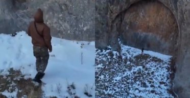 Дослідники натрапили на величезний "дверний отвір" посеред гір (відео)