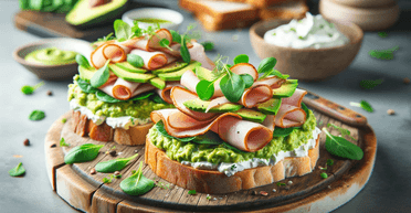 Бутерброди з авокадо, копченою куркою та сирним сиром: простіше простого