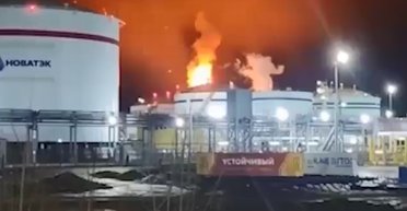 В РФ пылает "Новатэк" в Усть-Луге и судостроительный завод в Выборге: последствия атаки БпЛА (видео)