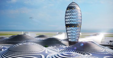 Путешествие в будущее: в Японии представлен грандиозный проект космопорта (фото)