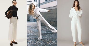 Белые джинсы — главный тренд осени: как и с чем носить