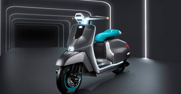 Итальянцы показали необычный электрический скутер в ретро-стиле (фото)