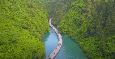 Справжнє диво: плавучий міст дає змогу автомобілям їздити поверхнею річки (відео)