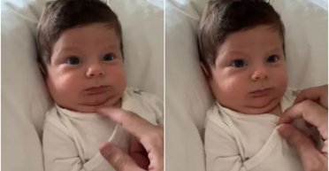 "Розуміє, в який світ прийшов": вираз обличчя новонародженого став новим мемом (фото)