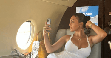 Наречена Кріштіану Роналду показала знімки з приватного літака (фото)