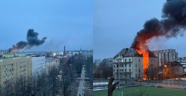 В Выборге Ленинградской области РФ вспыхнул пожар: произошел "прилет" БпЛА возле ФСБ, под ударом порт (видео)