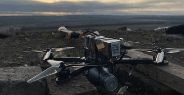 Український БПЛА знищив російський наземний дрон з ракетами на Харківщині (відео)